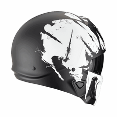 Casco Scorpion Exo-Combat II Marauder Negro Mate/Blanco