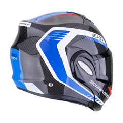 Casco Scorpion EXO-Tech Evo Carbon Cossy Negro/Azul/Rojo