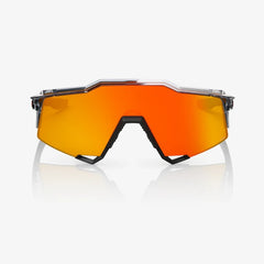Gafas 100% Speedcraft Polished Traslucido Gris/Negro Mate Lente Hiper Rojo Espejo