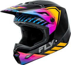 Casco Fly Kinetic Menace Negro/Sunrise