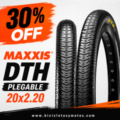 LLanta Maxxis DTH Plegable 20x2.20" Negra
