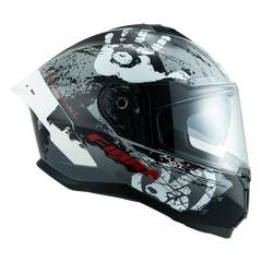 Casco  Fibra Deka Duo Manos Gris/Blanco