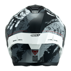 Casco  Fibra Deka Duo Manos Gris/Blanco