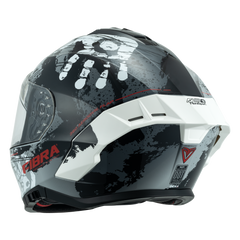 Casco  Fibra Deka Duo Manos Gris/Blanco
