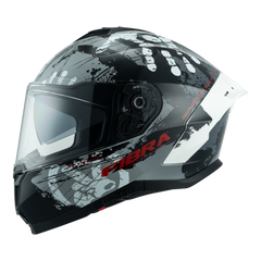 Casco  Fibra Deka Duo Manos Gris/Blanco