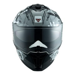 Casco  Fibra Deka Duo Manos Gris/Blanco