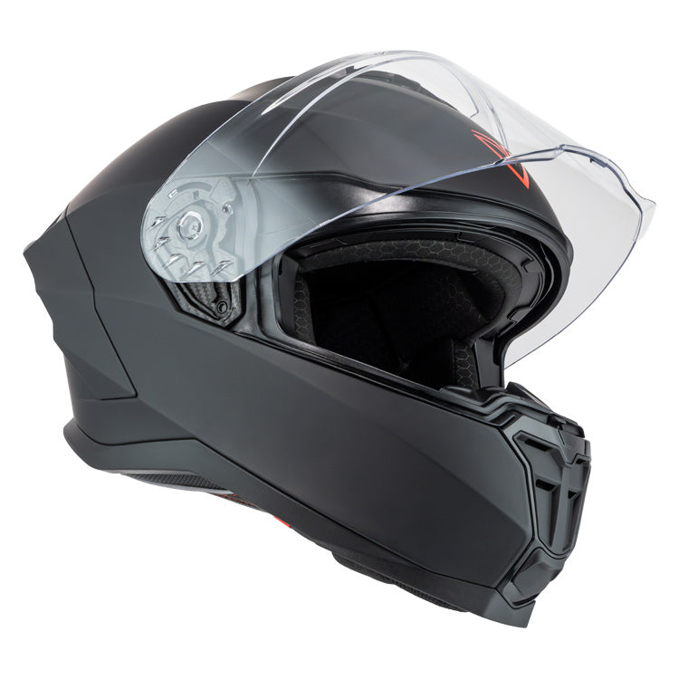 Casco  Fibra Deka Duo Negro Mate