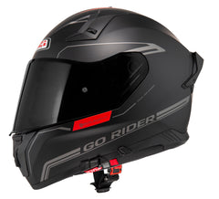 Casco NZI Go Rider Radikal Duo Nouveau Negro Mate/Rojo