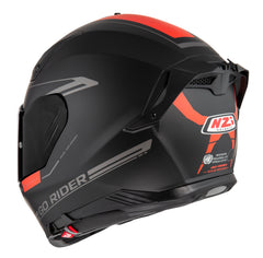 Casco NZI Go Rider Radikal Duo Nouveau Negro Mate/Rojo