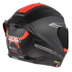 Casco NZI Go Rider Radikal Duo Nouveau Negro Mate/Rojo