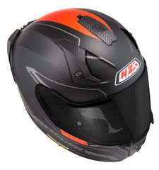 Casco NZI Go Rider Radikal Duo Nouveau Negro Mate/Rojo