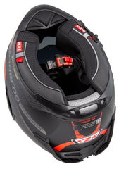 Casco NZI Go Rider Radikal Duo Nouveau Negro Mate/Rojo