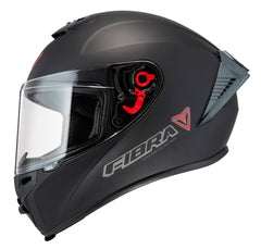 Casco  Fibra Giga 2 Stream Negro Mate