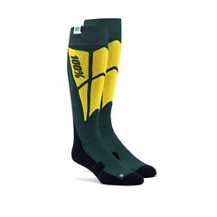 Medias 100% MX Hi Side Verde Fluo
