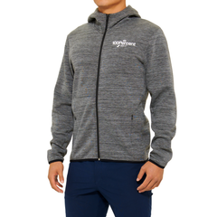 Hoddie 100% Rorik Tech Zip Heather Charcoal