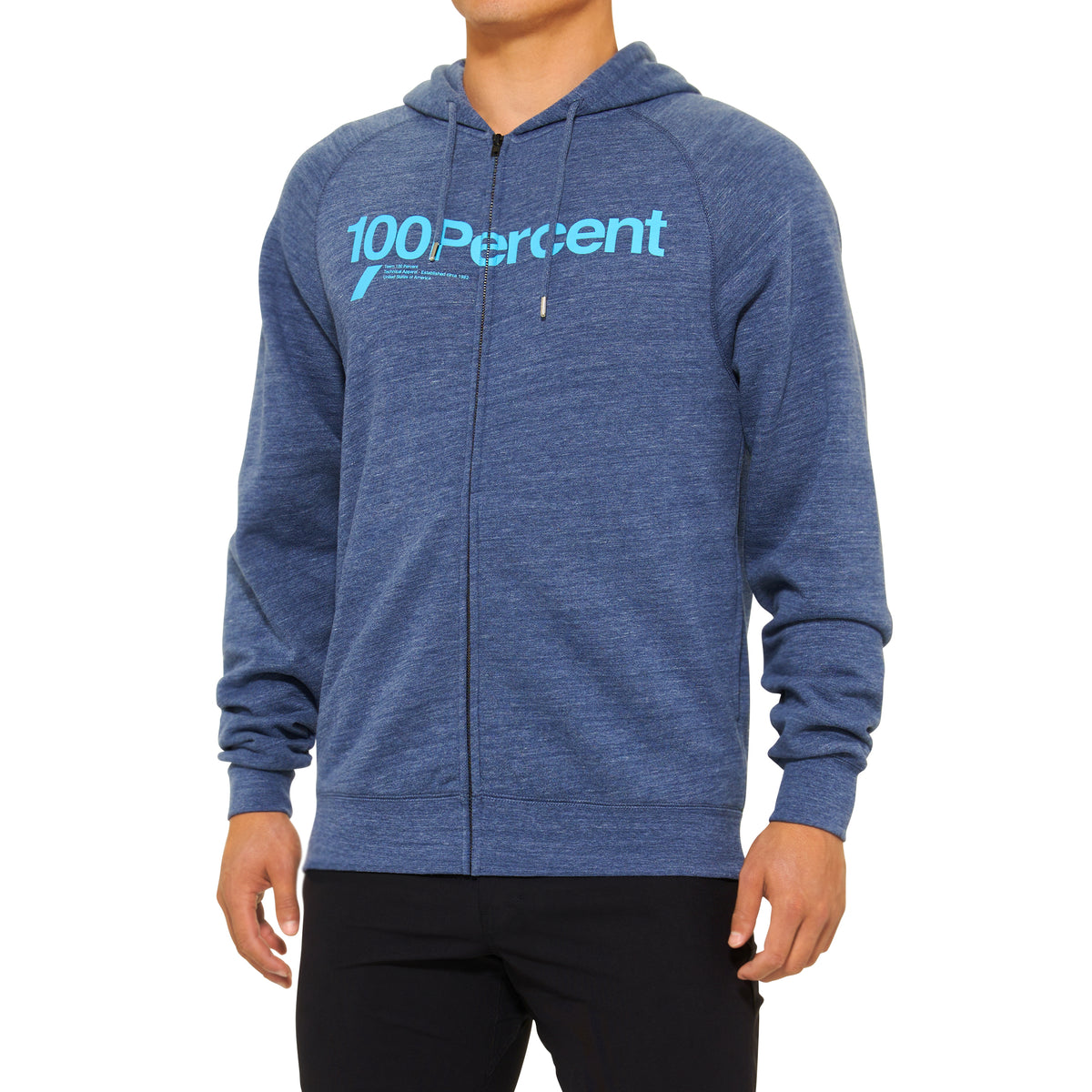 Hoodie 100% Kerv Zip Navy