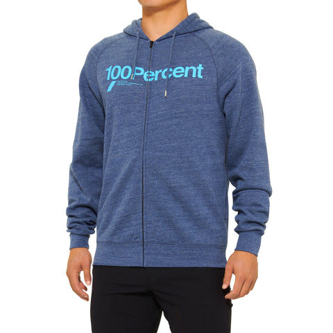 Hoodie 100% Kerv Zip Navy