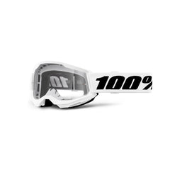 Goggle 100% Strata 2 Blanca Lente Clear Niño