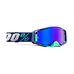 Goggle 100% Armega Noche Lente Hiper Azul Espejo