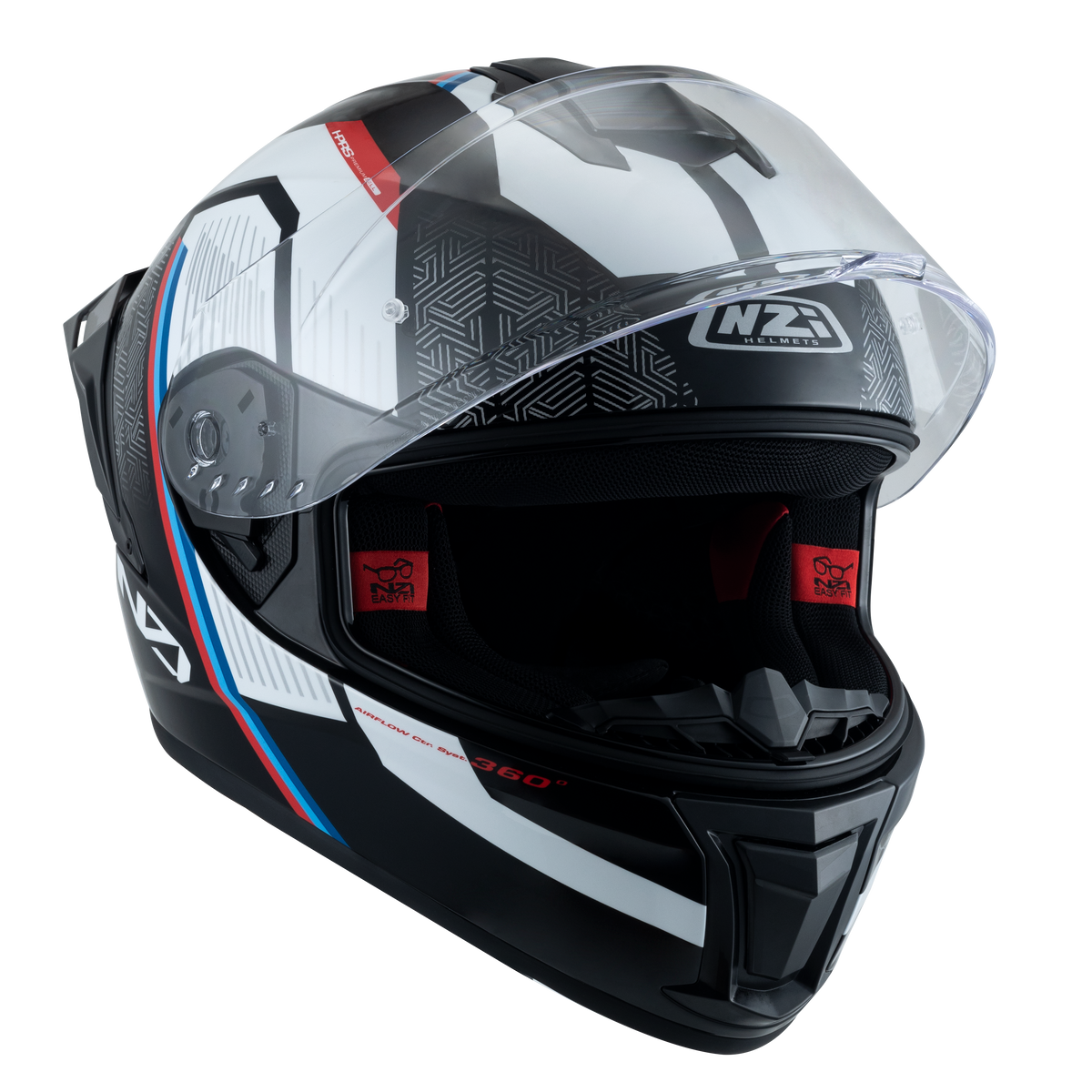 Casco NZI Wake Stream Legato Negro/Blanco