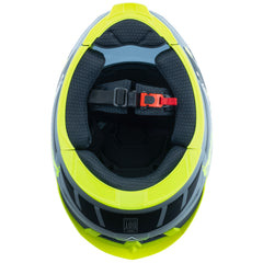 Casco  Fibra Byte Stream Chroma Gris/Amarillo