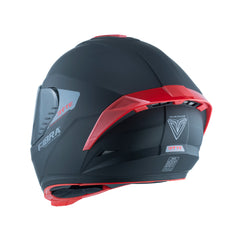 Casco  Fibra Byte Stream Chroma Negro/ Rojo Mate