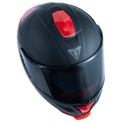Casco  Fibra Byte Stream Chroma Negro/ Rojo Mate
