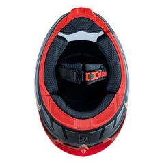 Casco  Fibra Byte Stream Chroma Negro/ Rojo Mate