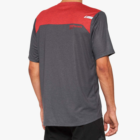 Jersey 100% Airmatic Charcoal/Rojo