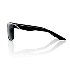 Gafas 100% Blake Polished Negro Lente Peakpolar Gris