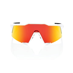 Gafas 100% Speedcraft Soft Tact Blanco Lente Hiper Rojo Espejo
