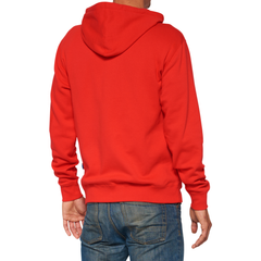 Hoodie 100% Oficial Zip Fleece Rojo