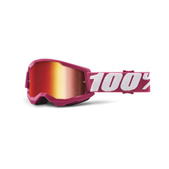 Goggle 100% Strata 2 Fletcher Lente Rojo Espejo Niño