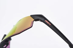 Gafas 100% Hypercraft SQ Soft Tact Negro Lente Hiper Rojo Espejo