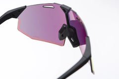 Gafas 100% Hypercraft SQ Soft Tact Negro Lente Hiper Rojo Espejo