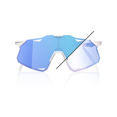 Gafas 100% Hypercraft Bastille LE Blanco Perla Lente Azul Espejo Fotocromatico