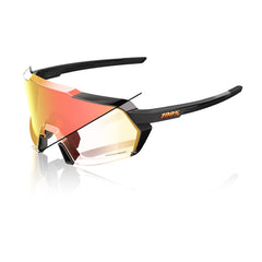 Gafas 100% Korbin Negro Metalico Lente Fotocromatico Naranja  Espejo