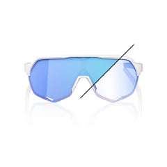 Gafas 100% S2 Bastille LE Blanco Perla Lente Azul Espejo Fotocromatico
