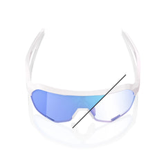 Gafas 100% S2 Bastille LE Blanco Perla Lente Azul Espejo Fotocromatico
