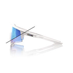 Gafas 100% Speedcraft Bastille LE Blanco Perla Lente Azul Espejo Fotocromatico