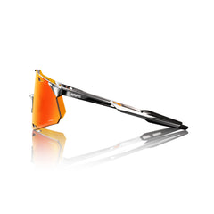 Gafas 100% Hypercraft Negro Crhome Lente Hiper Rojo Espejo