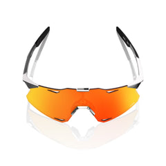 Gafas 100% Hypercraft Negro Crhome Lente Hiper Rojo Espejo