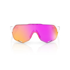 Gafas 100% S2 Blanco/Rosa Lente Hiper Vital Pink Espejo