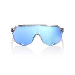Gafas 100% S2 Polished Traslucido Clear Lente Hiper Azul Espejo