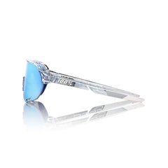 Gafas 100% S2 Polished Traslucido Clear Lente Hiper Azul Espejo