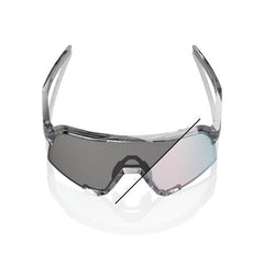 Gafas 100% S3 Gris Polished Traslucido Lente Fotocromatico Rosa Dorado Espejo