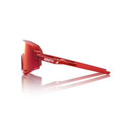 Gafas 100% Slendale Rojo Campari Traslucido Lente Hiper Rojo Fuego Espejo