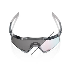 Gafas 100% Speedcraft Gris Polished Traslucido Lente Fotocromatico Dorado Rosa Espejo