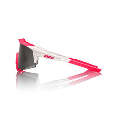 Gafas 100% Speedcraft Rosado Blanco Puddy Lente Humo