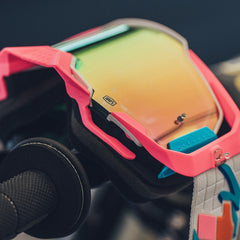 Goggle 100% Armega Lefreak Lente Hiper Rosa Espejo